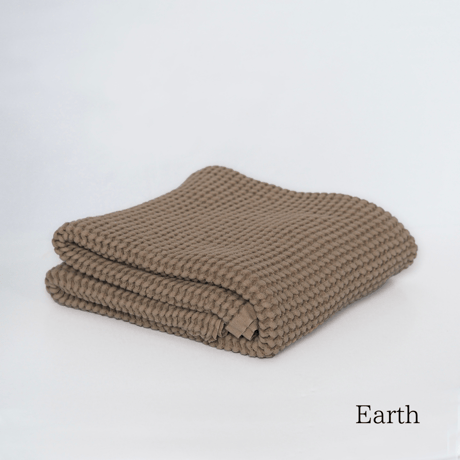 Cotton-Linen Waffle Blanket / MALLINO  [マリノ コットンリネン ブランケット ワッフル おくるみ 出産祝い 赤ちゃん 出産準備]