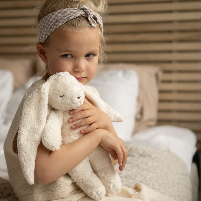 Organic Humming Bunny With A Lamp [ Cappuccino