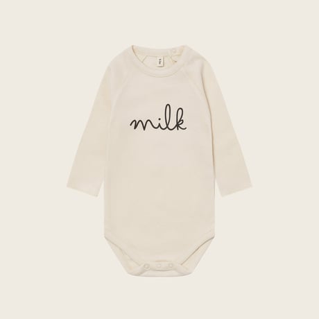 [Core] Undyed Milk Bodysuit / Organic Zoo