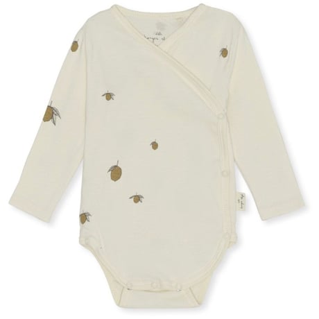 Newborn Body GOTS [ Lemon ] / konges sloejd    [コンゲススロイド ロンパース ベビー服 ボディ出産準備]