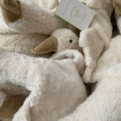Cuddly Animal Goose ( White Small ) / SENGER Naturwelt  [ファーストトイ ベビー ガチョウ 洗える ぬいぐるみ ゼンガーナチュウェルト出産祝い]