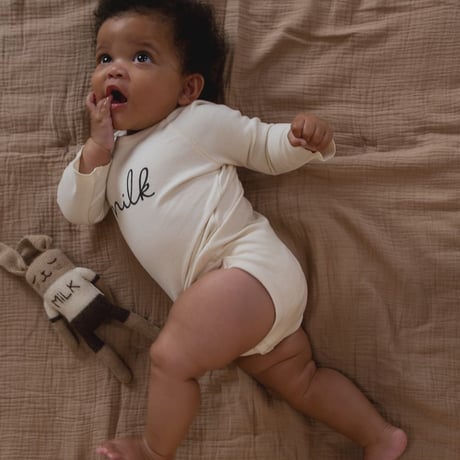 [Core] Undyed Milk Bodysuit / Organic Zoo
