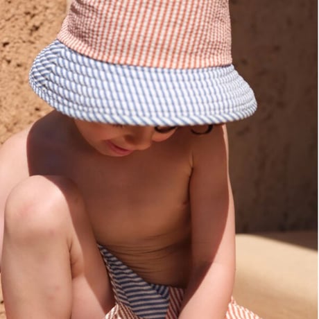 Seer Asnou Bucket Hat [ Multi Stripe ] / Konges Sloejd     [コンゲススロイド 子供服 帽子 バケットハット]