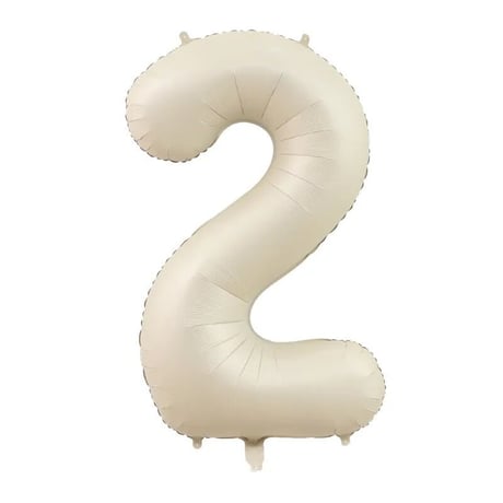 32” Foil Number Balloon  [ バースデー お誕生日 記念日 くすみカラー バースデーフォト]