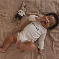 [Core] Undyed Milk Bodysuit / Organic Zoo