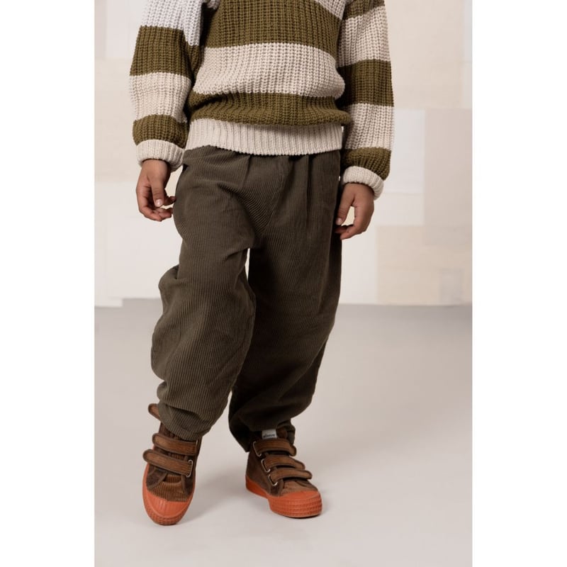 BOHEME ♡ CARROT PANTS CORDEROY 36m Carrot Corduroy Pants Green from Birth to 10Y Organic Cotton