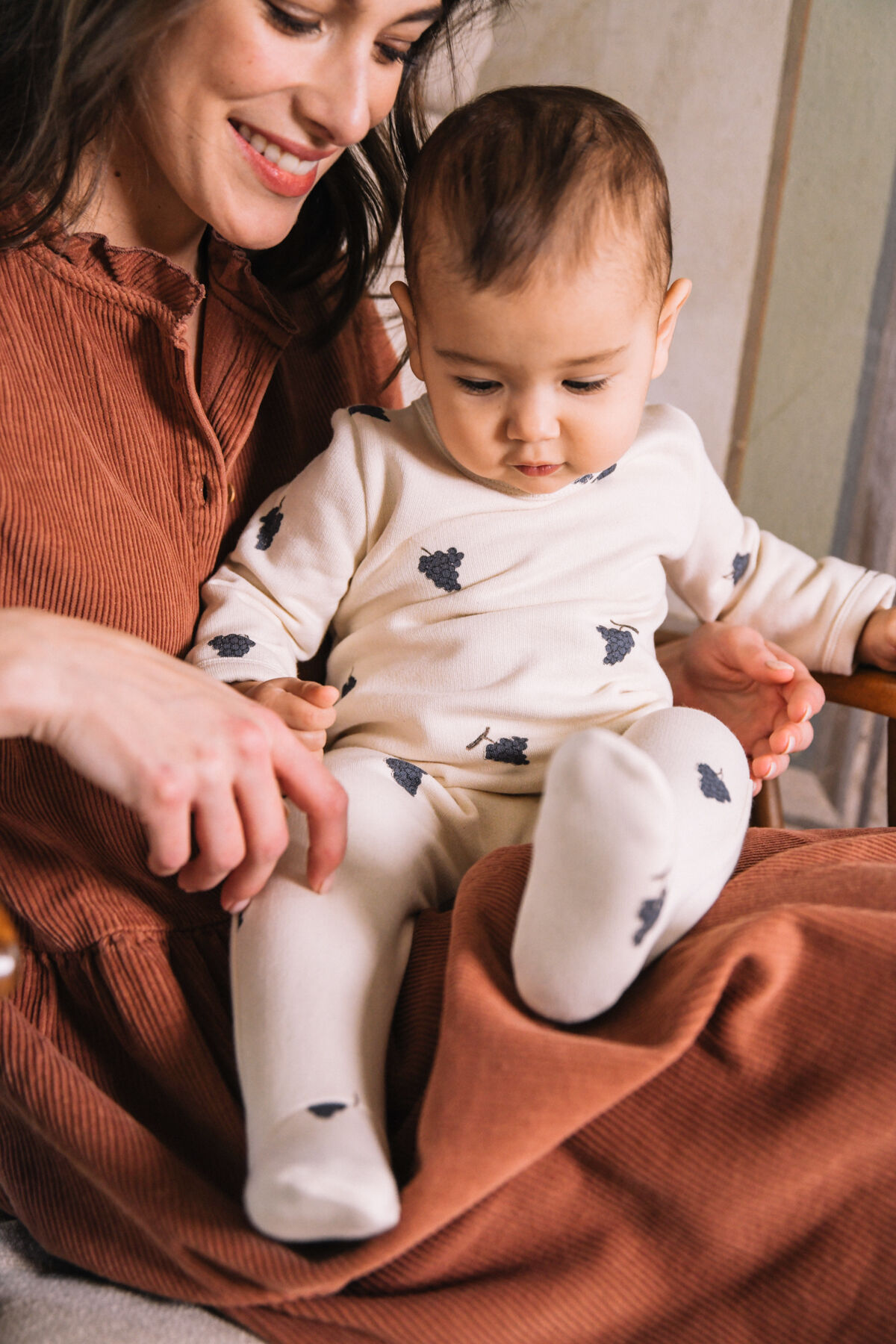 PYJAMA CHUBBY [ ECRU RAISIN / STUDIO BOHEME