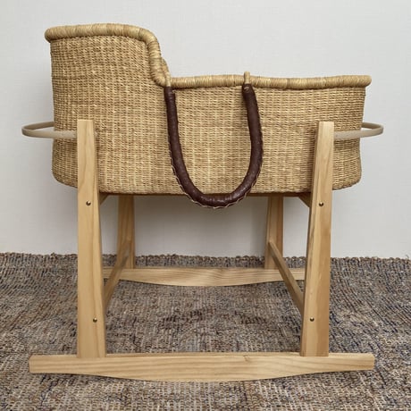 [ご予約] Moses Basket [ Hooded / Brown ] / Hippo + Birds     [ボルガ クーファン ベビーベッド クーファン]