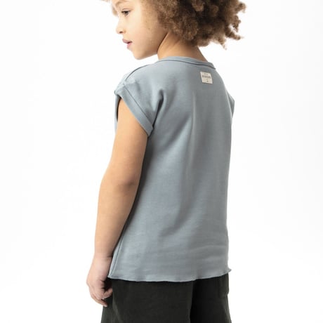 BAMA T-SHIRT [ Grey Blue ]  / STUDIO BOHEME PARIS  [ スタジオボエムパリ Tシャツ 子供服 ベビー服]