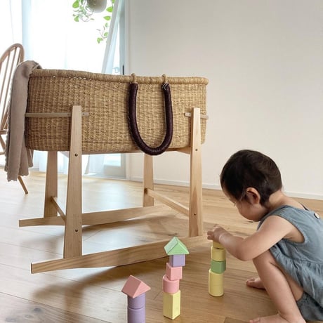 Rocking Wooden Stand [ Natural ]  / Hippo + Birds  クーファンスタンド ボルガ クーファン moses basket
