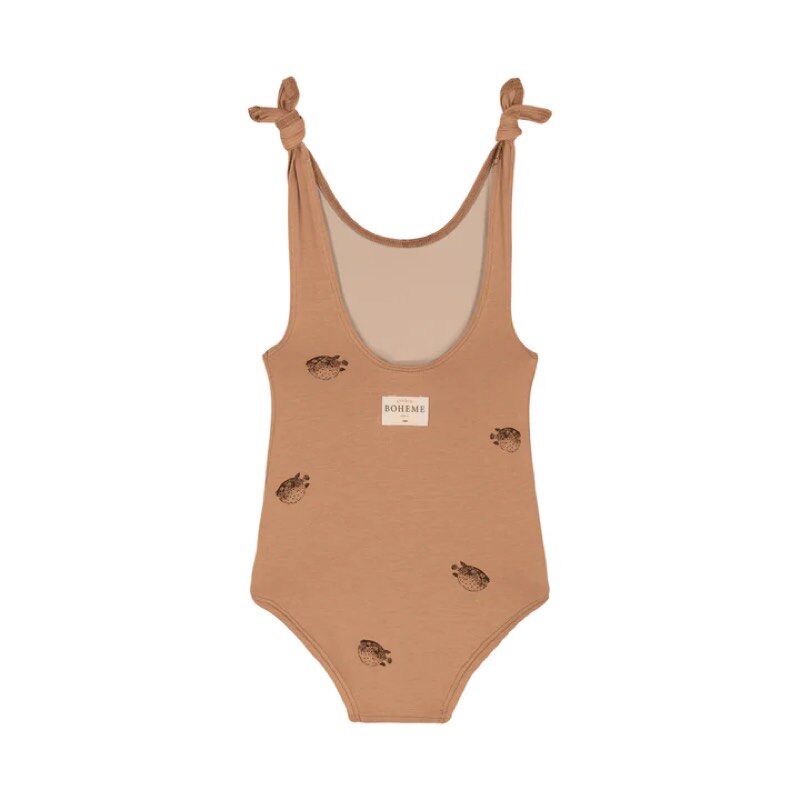 ROBERTA ONE PIECE SWIMSUIT [ INDIAN TAN/PUFFER 