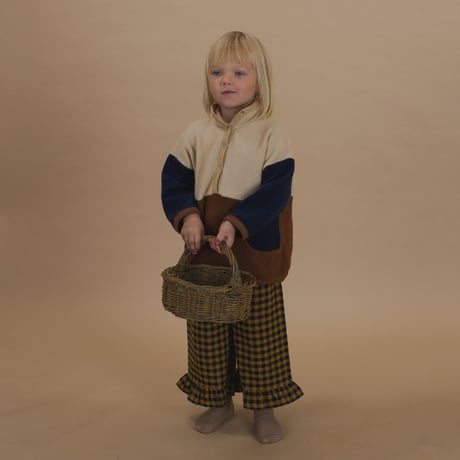Blueberry Gingham Frill Culottes / Organic Zoo