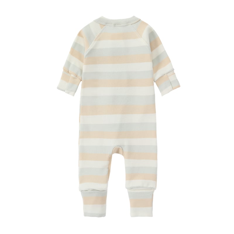 SET ] Organic Zip Suit L/S + Organic Knotted