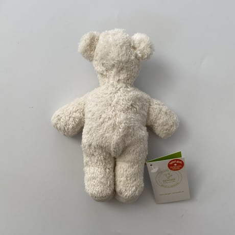 Animal Baby Bear WHITE  / SENGER Naturwelt  [ファーストトイ オーガニック ぬいぐるみ 洗える ベビー 白クマ 出産祝い ベビー 赤ちゃん ギフト]