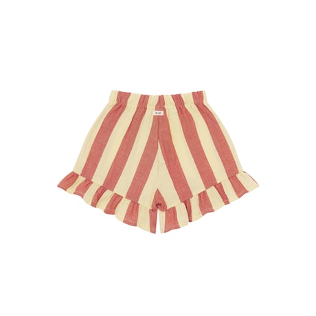 [26SS] Tomato Stripes Frill Shorts / Organic Zoo