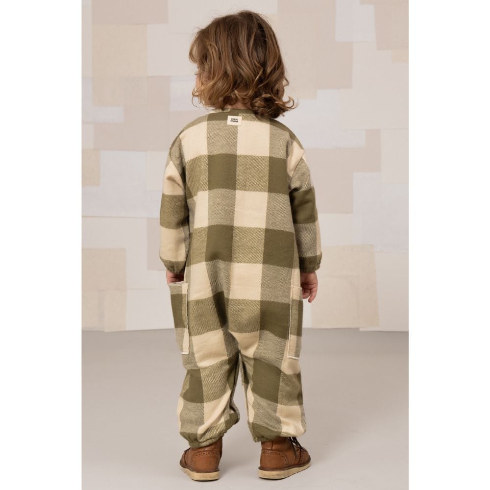 23AW  BIG PAPI JUMPSUIT ジャンプスーツ 送料無料】 BIG PAPI JUMPSUIT [ KAKI GINGHAM ] / ST