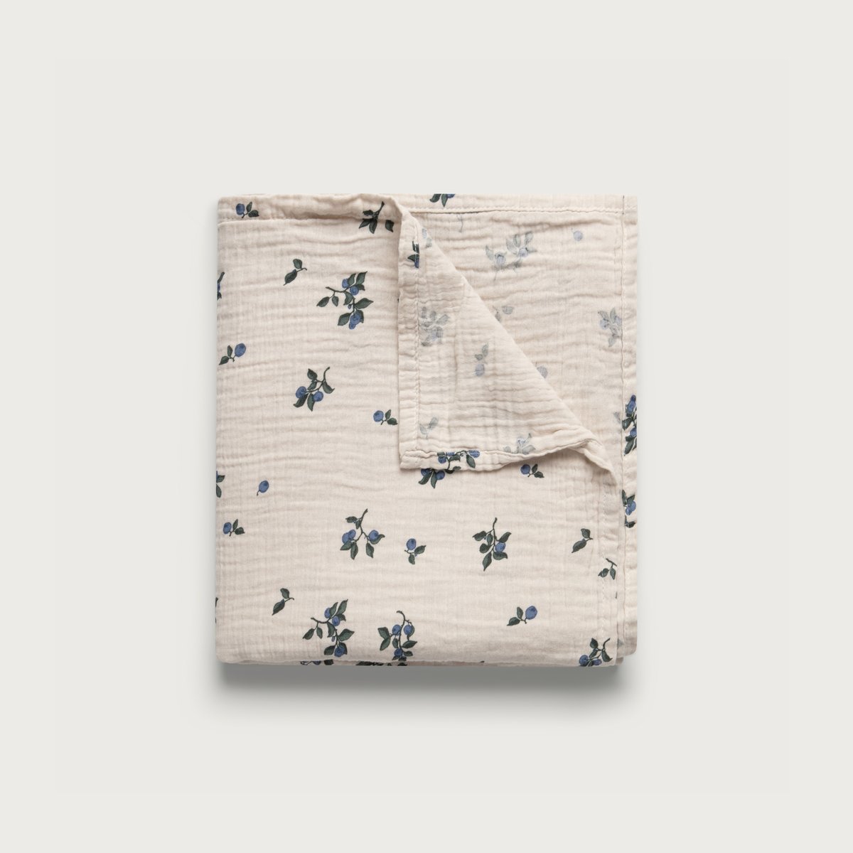 Blueberry Swaddle Muslin Blanket / garbo&friend