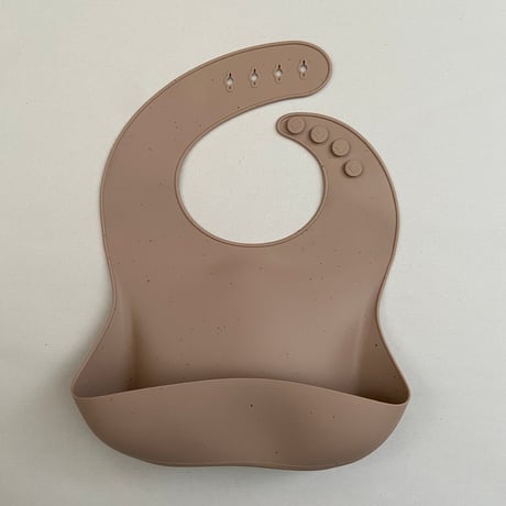 Speckled Silicone Baby Bib / Hippo + Birds  [シリコン ビブ スタイ つぶつぶ 斑点模様 食事エプロン 離乳食 エプロン 幼児 男の子 女の子 シンプル]