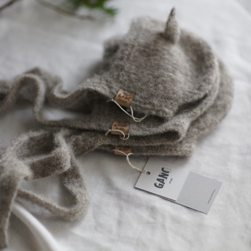 Fairy Hat Alpaca & Silk LIGHT GRAY [ 1-2y, 2-4y