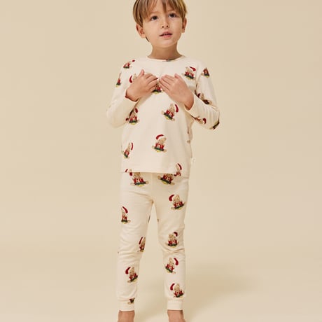 BASIC BLOUSE/PANTS SET GOTS  / Konges sloejd   [Konges Slojd コンゲススロイド パジャマ]