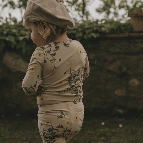 Jersey LS T-shirt [ Flos Beige ] / garbo&friends    [ ガルボアンドフレンズ 子供服 ロンT ]