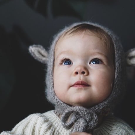 Fairy Hat Alpaca & Silk LIGHT GRAY [ 1-2y, 2-4y ] / GANG OF KIDS [ ボンネット]