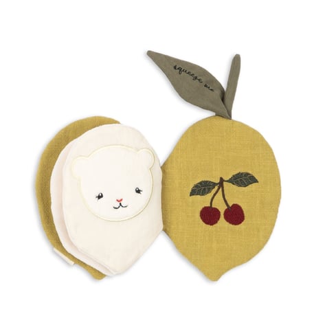FABRIC LEMON BOOK / konges sloejd    [コンゲススロイド 布絵本 おもちゃ ファーストトイ 男の子 女の子]