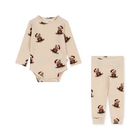 BASIC BODY/PANTS SET GOTS  / Konges sloejd   [Konges Slojd コンゲススロイド パジャマ]