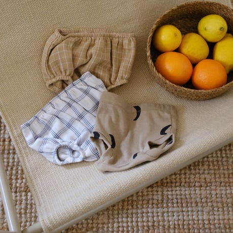 Grid Check Wheat Shortie / Organic Zoo