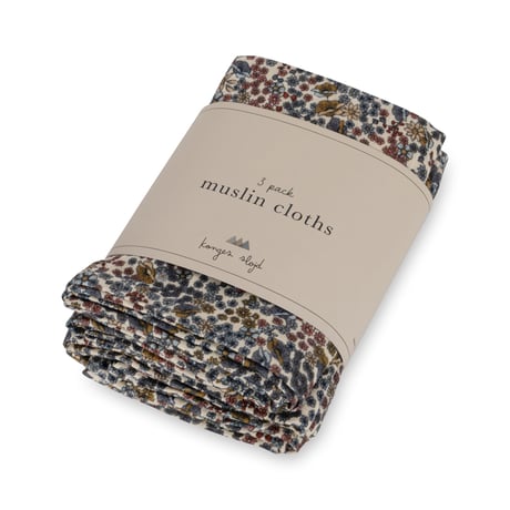 [ 1PC ] Muslin Cloth GOTS [ Vivi Fleur ]  / Konges Sloejd     [コンゲススロイド ガーゼ 沐浴  赤ちゃん ベビー  出産準備]