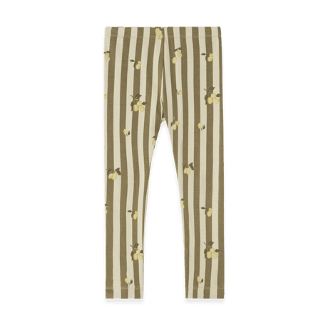 Jersey Leggings [ Stripe Prune ] 3-4y / garbo&friends    [ ガルボアンドフレンズ 子供服 レギンス ]