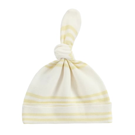 [ SET ] Organic Zip Snap Suit SS/S + Organic Knotted Hat [ Buttercup ] / SUSUKOSHI