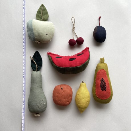 Fabric Toy [Fruits] / Handmade from RF [ 布おもちゃ ハンドメイド 女の子 男の子 インテリア]