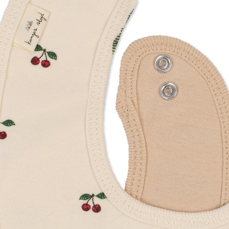2 Pack Classic Bib [ cherry ] / Konges Sloejd    [2枚組 コンゲススロイド ビブ スタイ チェリー ベビー服]
