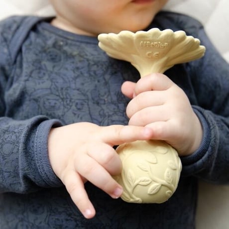 Flower Teether Rattle /  Natruba  [歯固め ラトル ガラガラ フラワー ナチュルバ スワン ベビー ギフト 出産祝い]