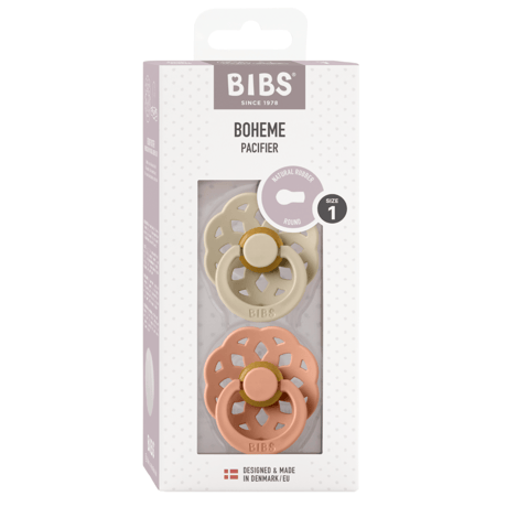 Boheme [ Vanilla & Peach ] (2pcs) / BIBS   [おしゃぶり ビブス 赤ちゃん ベビー用品]