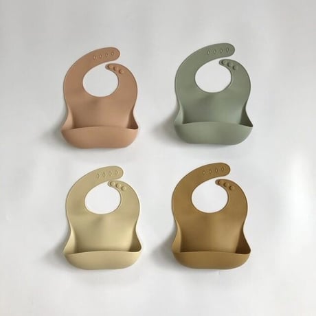 Silicone Baby Bib / Hippo + Birds  [シリコン ビブ エプロン 離乳食]