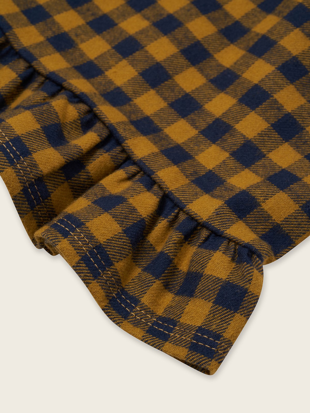 Blueberry Gingham Frill Culottes / Organic Zoo 