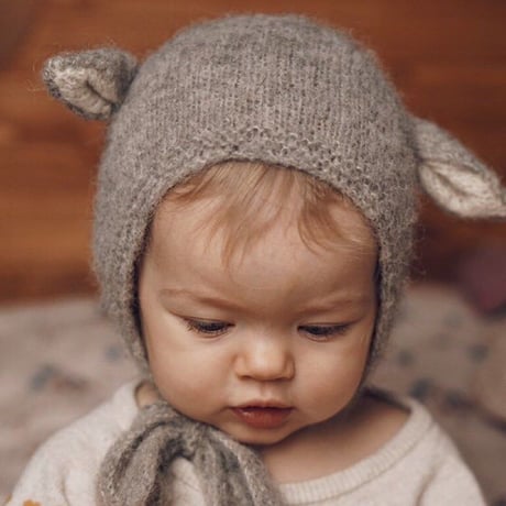 Fairy Hat Alpaca & Silk LIGHT GRAY [ 1-2y, 2-4y ] / GANG OF KIDS [ ボンネット]