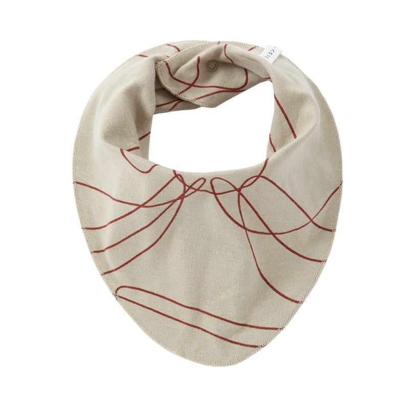 Organic Baby Bib [ Ripple/Ember ] / SUSUKOSHI