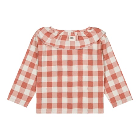 COCO BLOUSE [ PINK GINGHAM ] / STUDIO BOHEME [ブラウス 女の子 子供服 ベビー服 ]