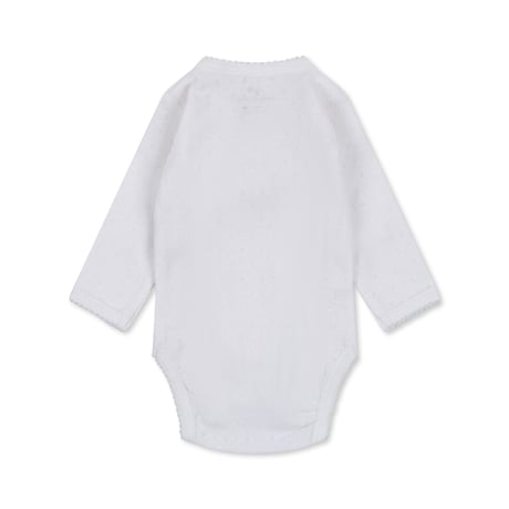 Minnie Newborn Body GOTS [ OPTIC WHITE ] / konges sloejd    [コンゲススロイド ロンパース 新生児 退院着 ベビー服 ボディ]