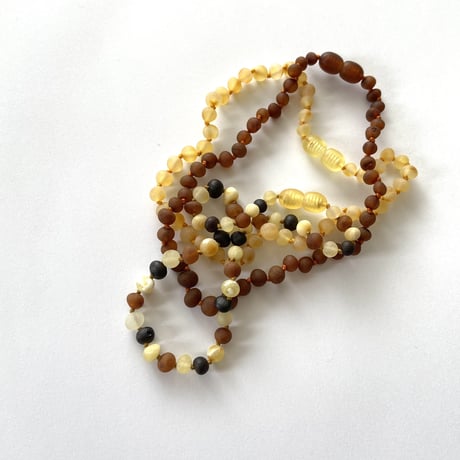 Amber Teething Necklace [ Cognac ] / Amber  [teething necklace 琥珀 ベビー　ネックレス ]