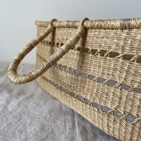 [ご予約] Moses Basket  [ Classic / Eyelet ] / Hippo + Birds [ベビー クーファン ボルガクーファン クーファン ベビーベッド ]