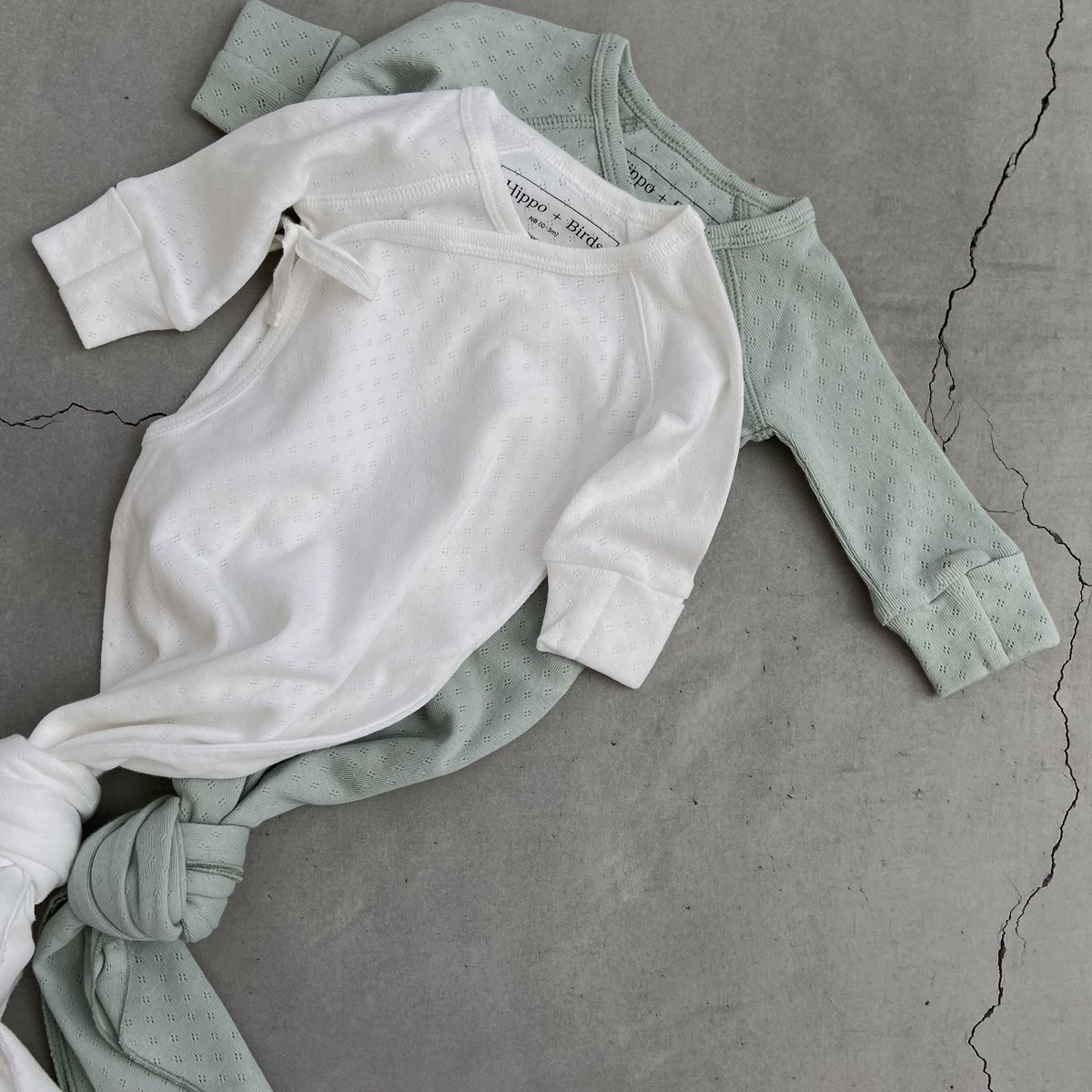 愛育病院　ベビーガウン　新生児用 愛育病院】 ベビーガウン