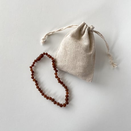 Amber Teething Necklace [ Cognac ] / Amber  [アンバーネックレス 歯ぐずり 琥珀 ベビー ネックレス ]