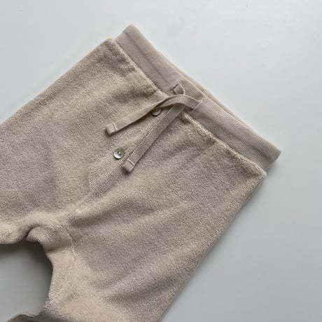 Baggy Leggings Terry  [ OFF WHITE ] / Monsieur Mini     [ムッシュミニ レギンス 子供服 テリー]