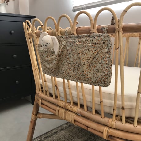 Tracy Rattan Bassinet / Hippo + Birds OLIGINAL  [ラタン ベビーベッド  クーファン]