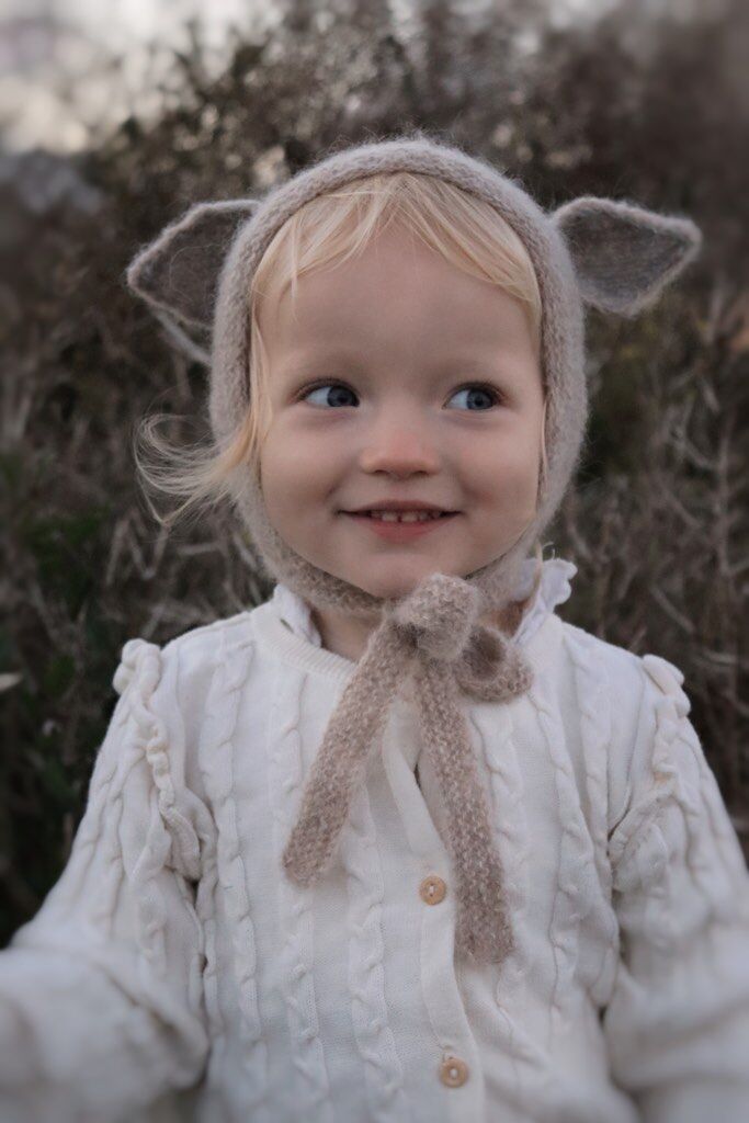 Fairy Hat Alpaca & Silk LIGHT GRAY [ 1-2y, 2-4y ] / GANG OF KIDS 