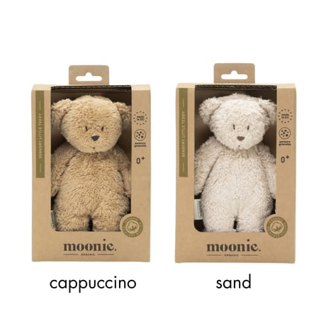 Sensory Little Teddy / moonie [ムーニー 洗える ぬいぐるみ ベビー ファーストトイ クマ オーガニックコットン]